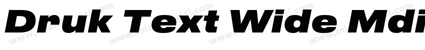 Druk Text Wide Mdium Trial字体转换